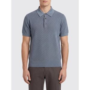 Brioni Polo Shirt Men Periwinkle